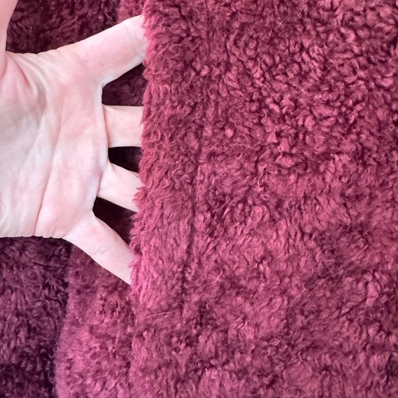 Pendleton Maroon Teddy Jacket Plush Fleece Flannel Detail / xlarge - Picture 6 of 14